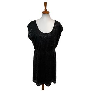 J. Crew Factory Sequin Dress Black Size 8